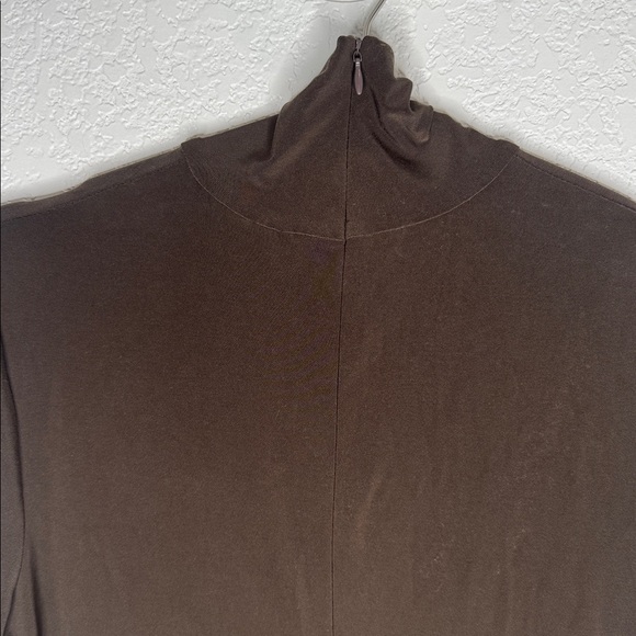 NWT NORMA KAMALI LONG SLEEVE TURTLE CATSUIT W/ FOOTIE Choc Brown Small Revolve - Picture 8 of 16